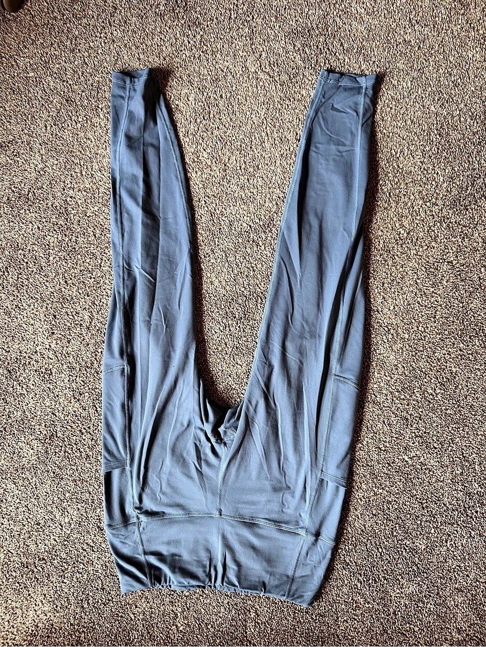 Off Brand Pant with Pockets 25" Blue Leggings